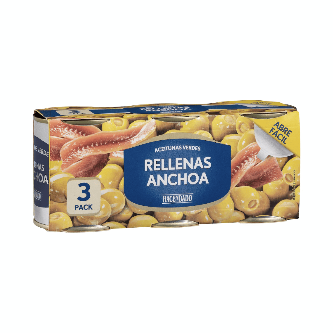 Olīvas ar anšoviem, 3x120g. - MeGusta
