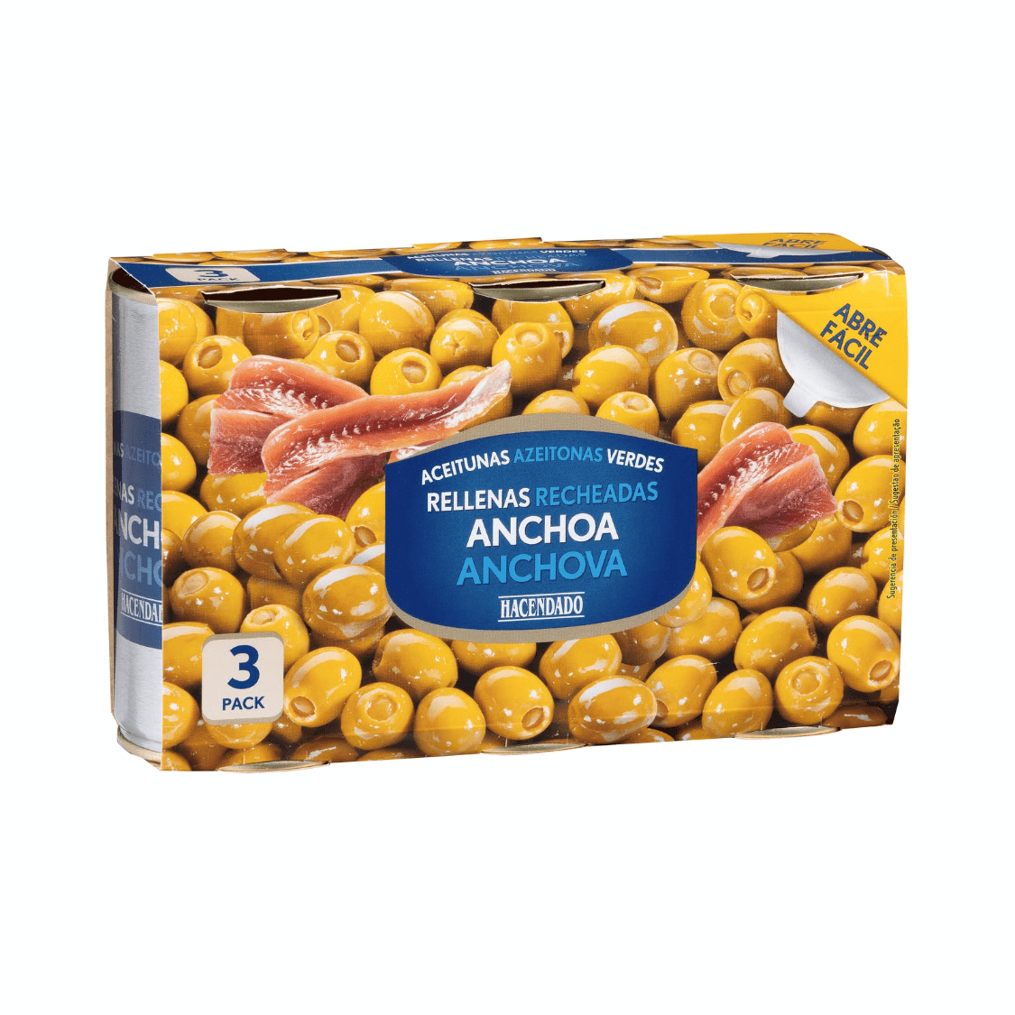 Olīvas ar anšoviem, 3x350g. - MeGusta