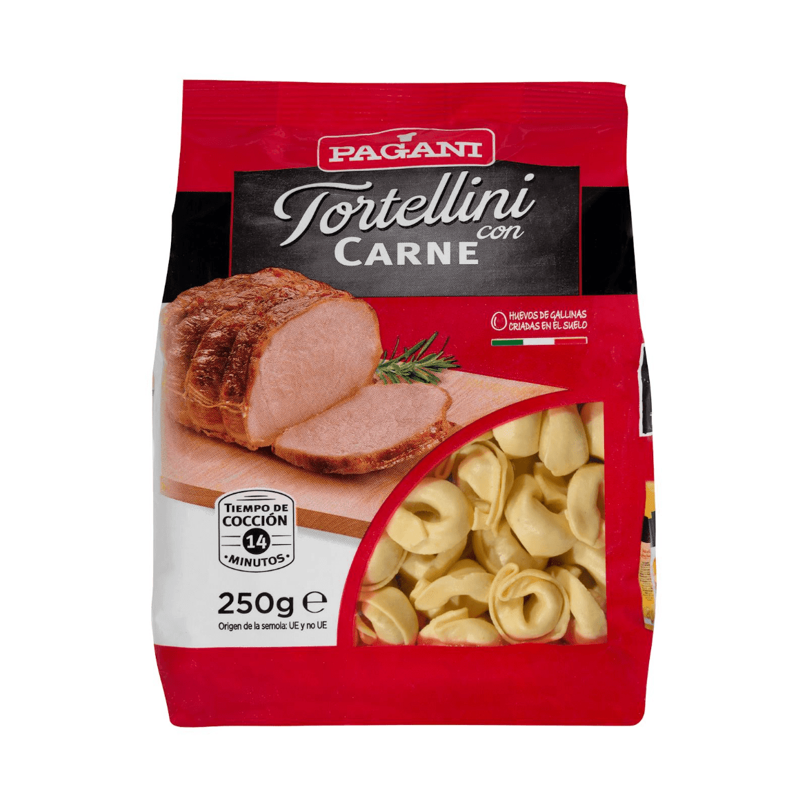 Tortellini ar gaļas pildījumu, 250g. - MeGusta
