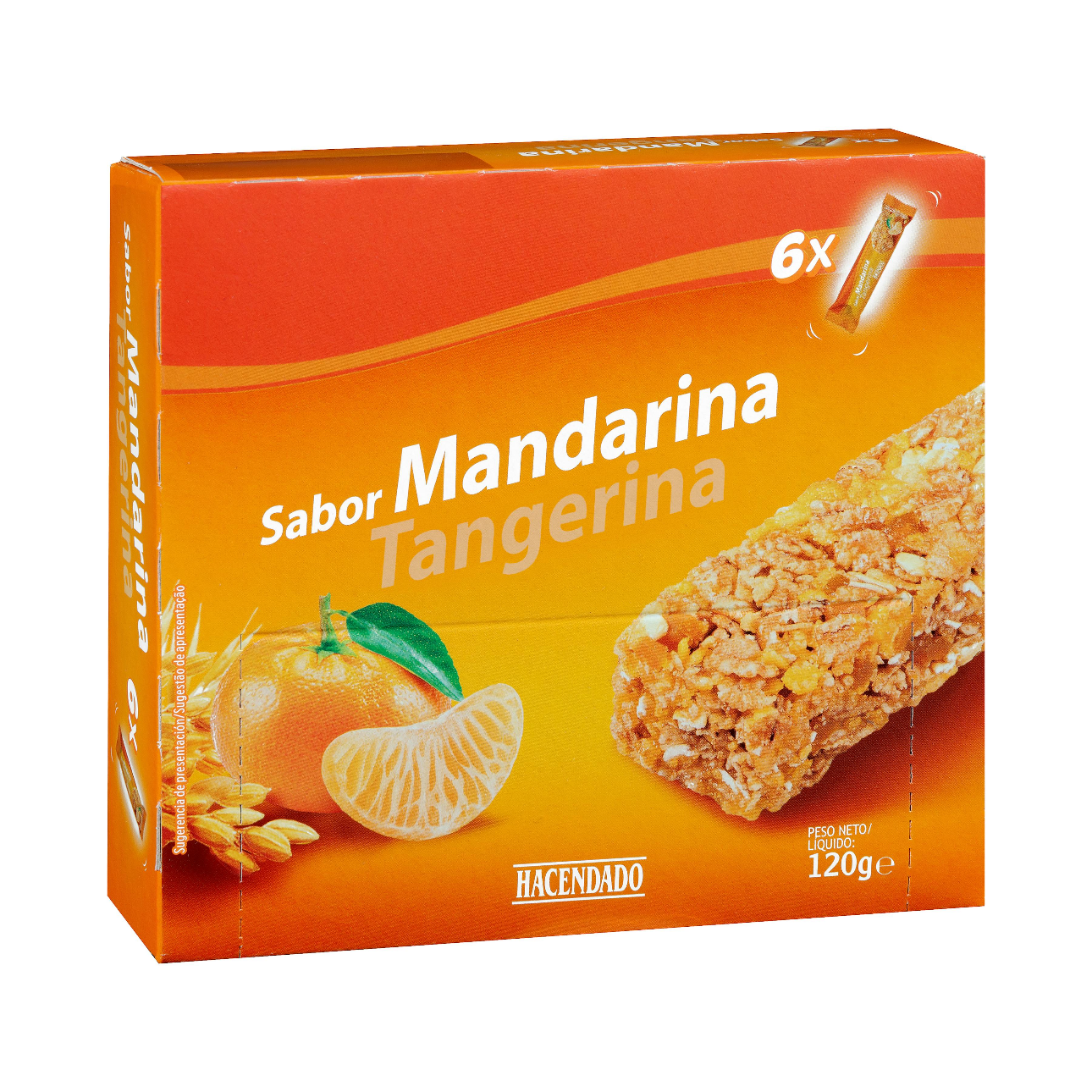 Batoniņi ar mandarīna garšu bez cukura, 6gb. (120g)