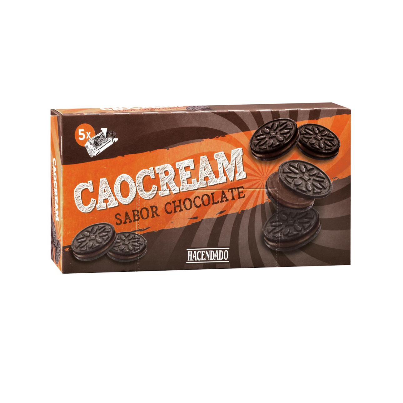 CaoCream cepumi ar šokolādes pildījumu, 220g.