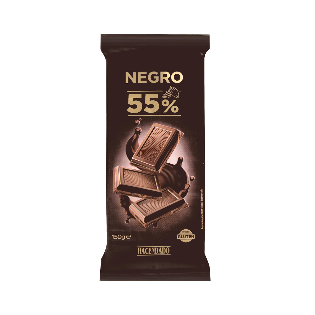 Tumšā šokolāde 55%, 150g.