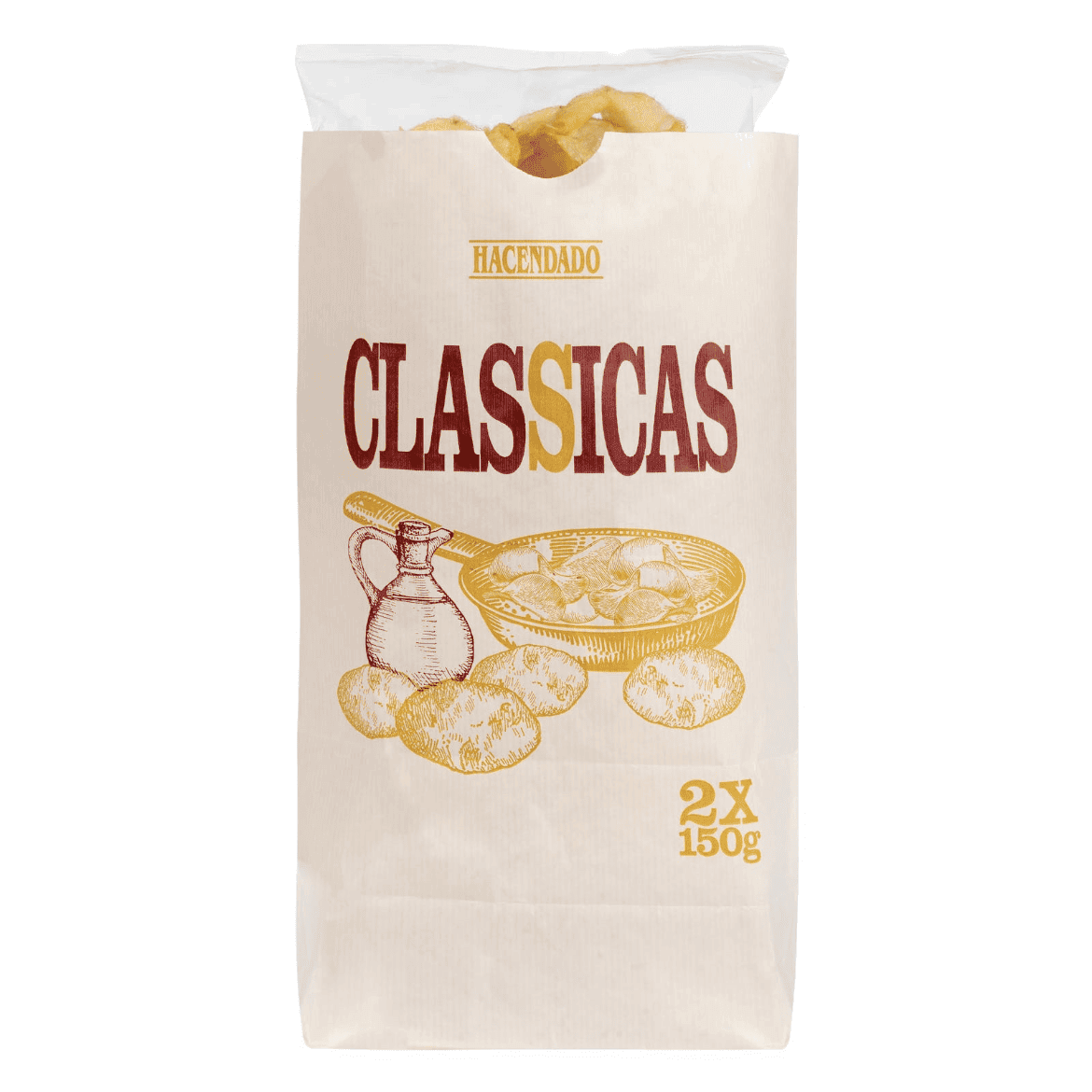 Kartupeļu čipsi Clasicas, 2x150g. - MeGusta