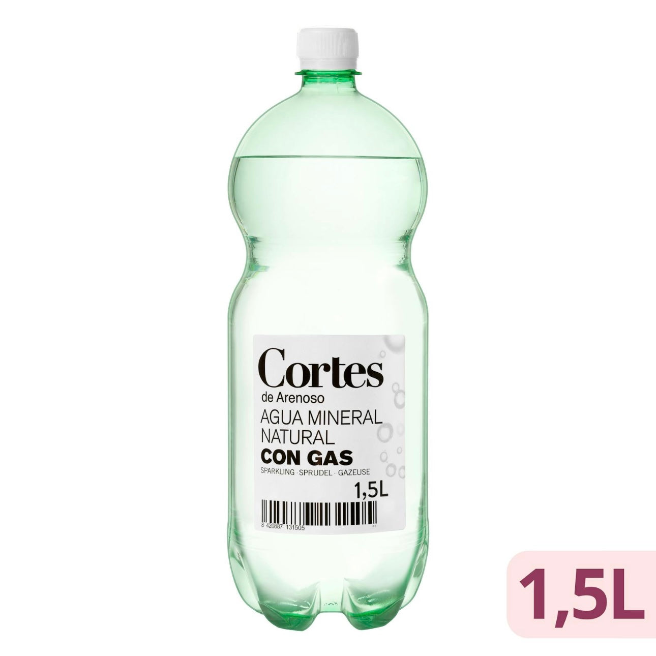 Gāzēts ūdens Cortes, 1,5l.