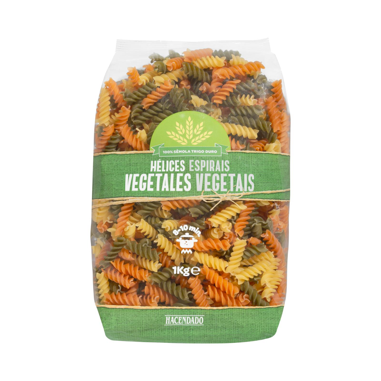 Dārzeņu pasta Helices Vegetales, 1kg.