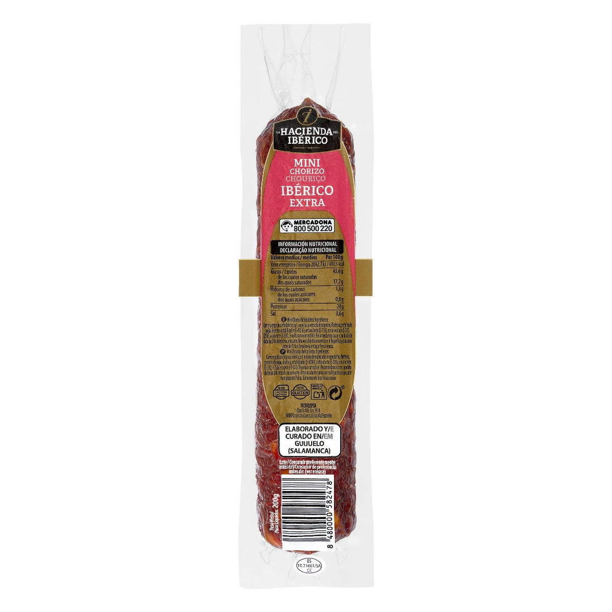 Chorizo Iberico desa, 200g.