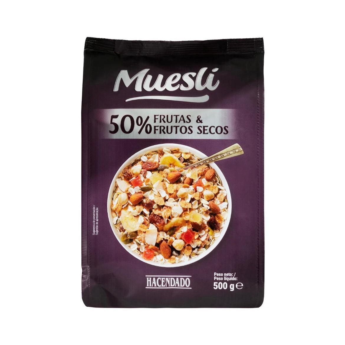 Muesli maisījums ar 50% riekstu un augļu saturu, 500g. - MeGusta