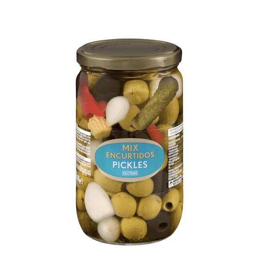 Marinēto olīvu un dārzeņu mix, 670g. - MeGusta