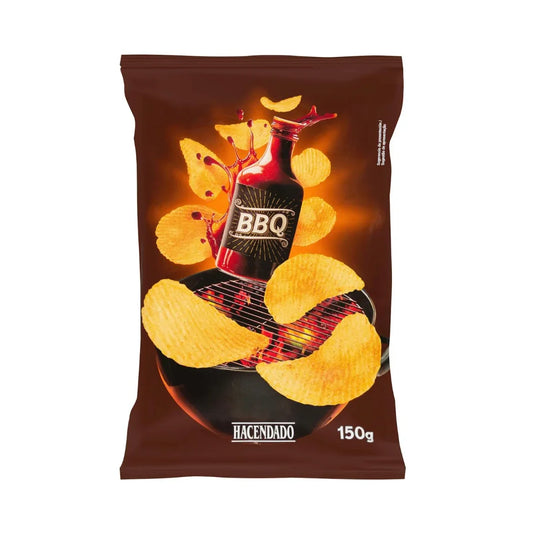 Kartupeļu čipsi ar BBQ garšu, 150g.