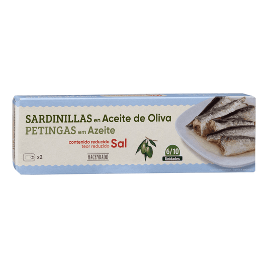 Sardīnes olīveļļā ar samazinātu sāls saturu, 2x90g. - MeGusta