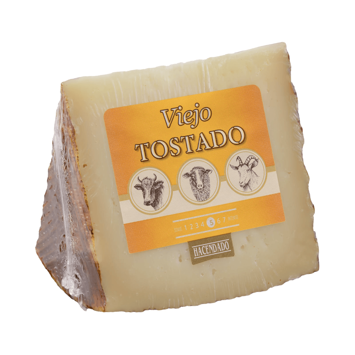 Jauktais cietais siers "Tostado", ≈420g. - MeGusta