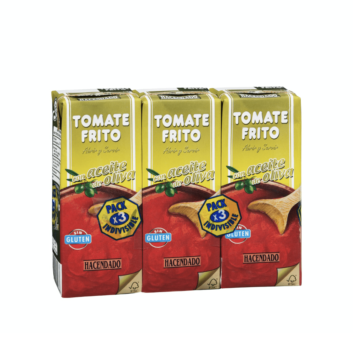 Cepto tomātu mērce Tomate Frito ar olīveļļu, 3x210g. - MeGusta