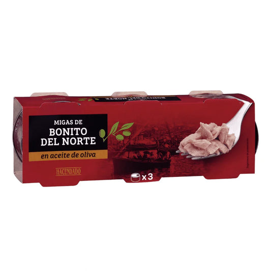 Tunča gabali Bonito del Norte olīveļļā, 3x80g. - MeGusta