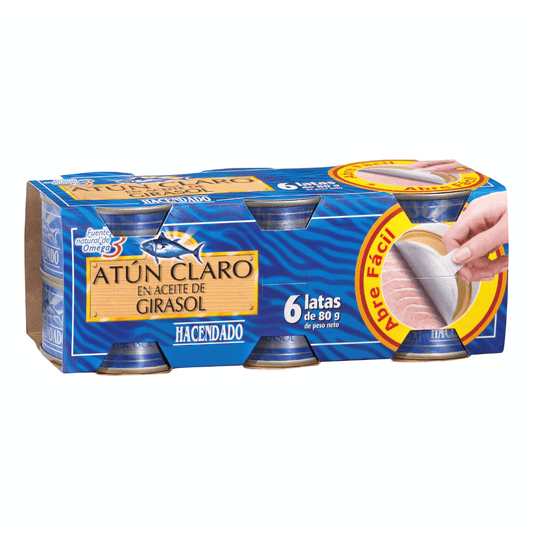 Tunča fileja saulespuķu eļļā, 6x80g. - MeGusta