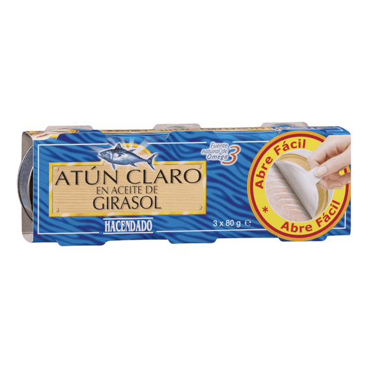 Tunča fileja saulespuķu eļļā, 3x80g. - MeGusta