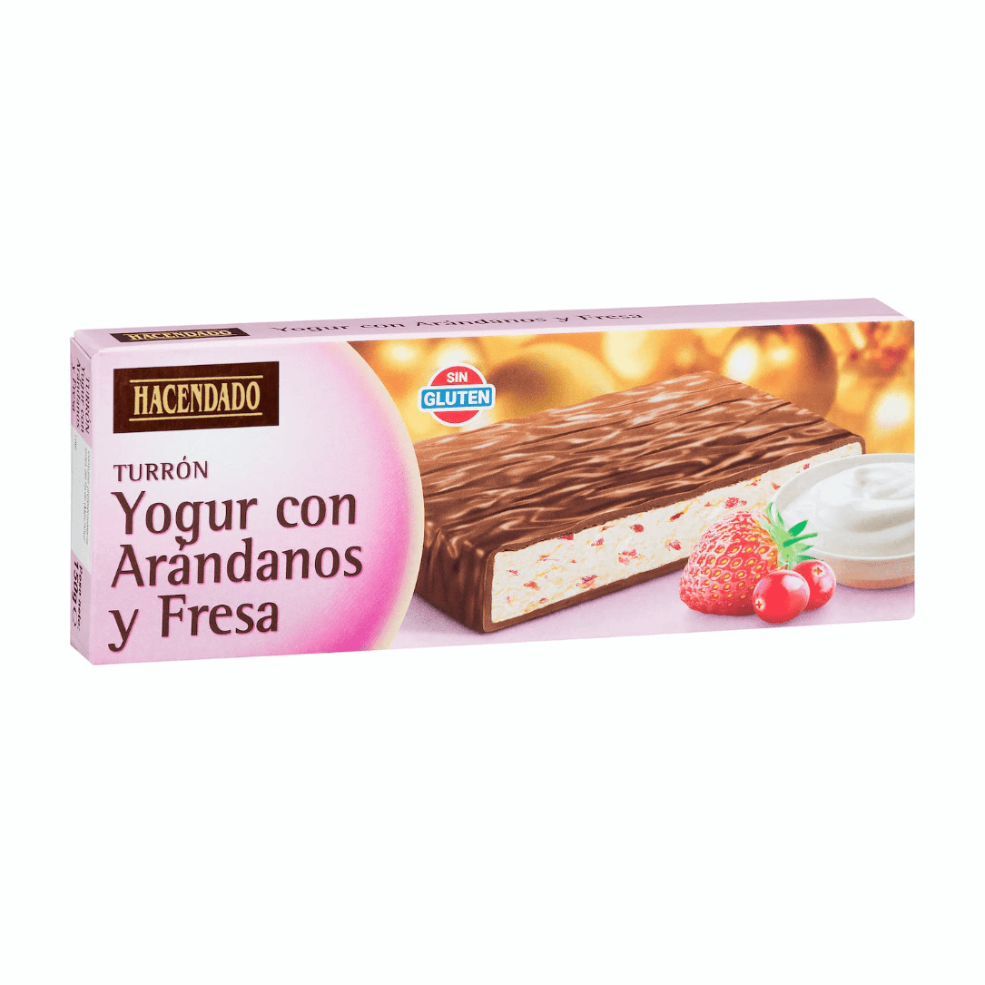 Jogurta turons ar dzērvenēm un zemenēm, 150g. - MeGusta