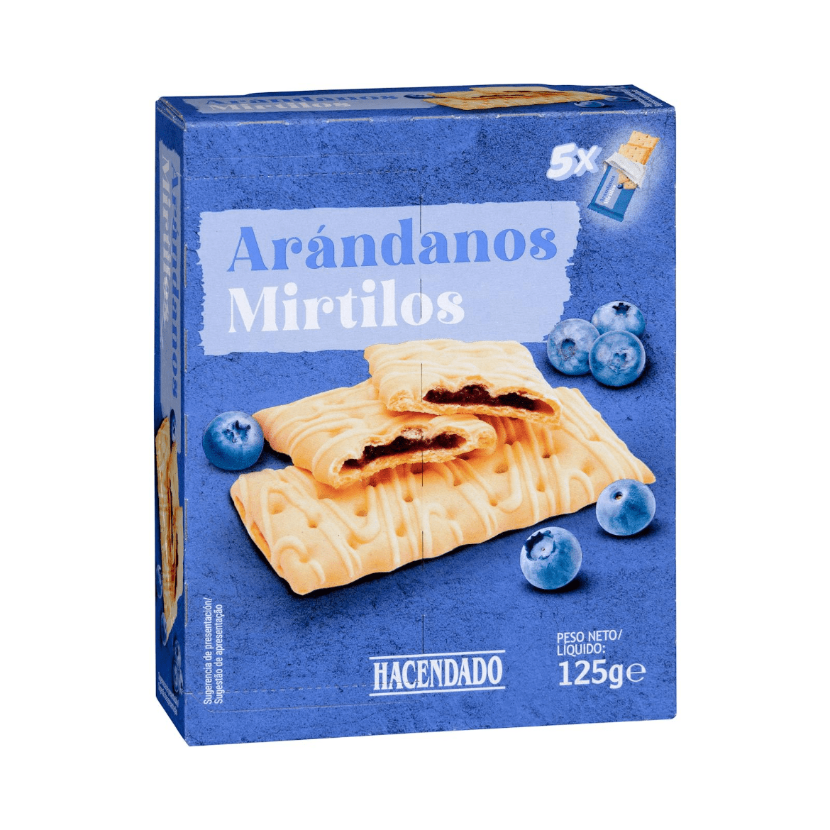 Batoniņi ar melleņu pildījumu, 125g. - MeGusta