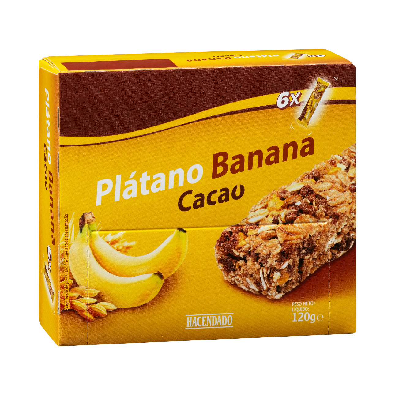 Auzu batoniņu ar banāniem, 120g (6gb).