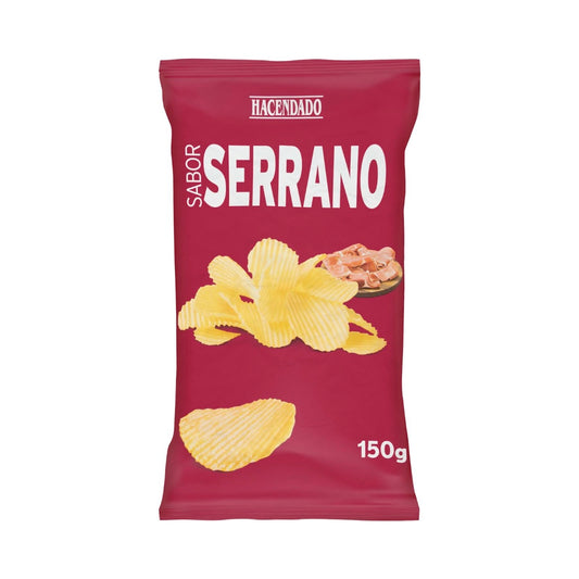 Kartupeļu čipsi ar Jamon Serrano garšu, 150g.