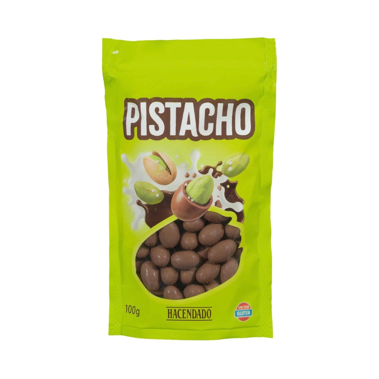 Salītas pistācijas piena šokolādē. 100g.