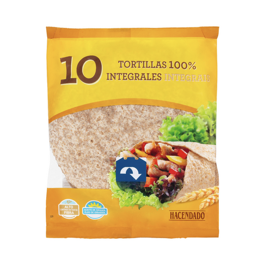 Pilngraudu tortiljas, 10gb. (360g)