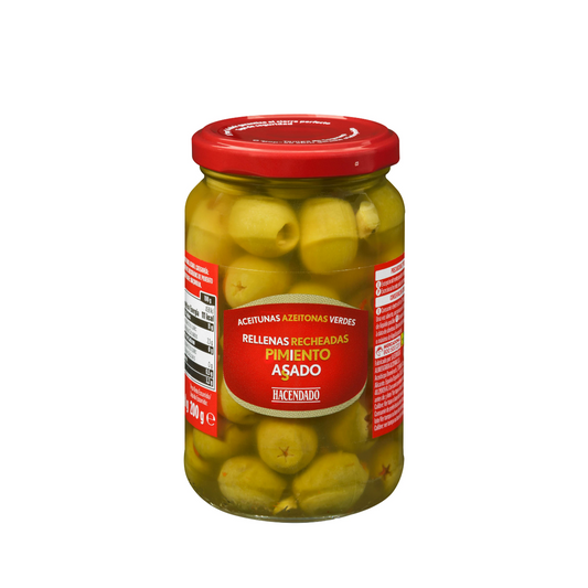 Olīvas ar sarkano papriku, 350g.