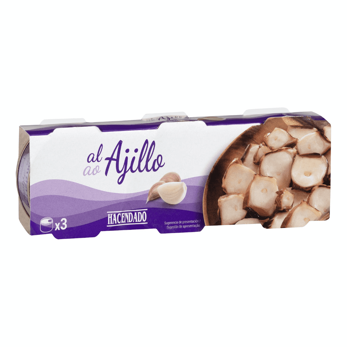Kalmāru taustekļi ar ķiplokiem, 3x80g. - MeGusta