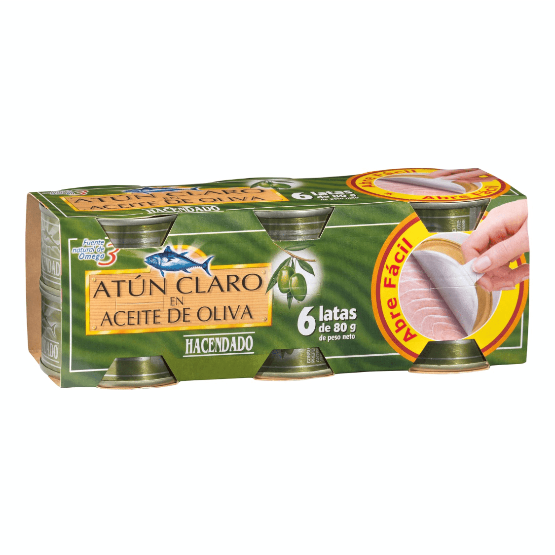 Tunča fileja olīveļļā, 6x80g. - MeGusta